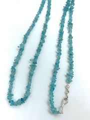 100% Natural Sky Apetite Chip Beads 16 Inch Strand, Natural Sky Apetite Gemstone, Natural Sky Blue Crystal Beads Strand, 6-8 mm (Approx)