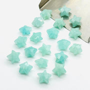 Super Tiny Natural Amazonite Stars Shape Briolettes, AAA Amazonite Faceted Star Shape Beads, Loose Mini Amazonite Star For Jewelry, 6 MM