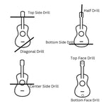 Load image into Gallery viewer, Natural Black Onyx Guitar Shape Beads, Tiny Black Onyx Guitar Shape Hand Carved Gemstone, 26 MM, Miniature Guitar Gemstone, Tiny Charms
