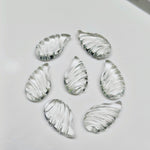 Load image into Gallery viewer, Natural Crystal Quartz Fancy Shape Carving Beads, Clear Crystal Hand Carved Wings Shape Loose Gemstone Beads, 18X10 MM Crystals for Jewelry