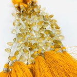 Load image into Gallery viewer, 2,3,4,5,6 Pcs 100% Natural Citrine Leaf Shape Carving Gemstone Briolettes , Leaf Shape Carved Gemstone,  Carved Gemstone Beads For Jewellery