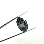 Load image into Gallery viewer, Natural Black Onyx Hamsa Shape Carved Stone, 25 MM Palm Shape Gemstone, Black Onyx Handmade Charms, Jewelry Making Hamsa Charm Beads