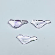 2,3,4,5 Pcs Natural Pink Amethyst Hand Carved Bird Shape, Carved Bird Shape Gemstone For Jewellery, Bird Shape Gemstone, 20X8 mm