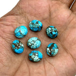 Load image into Gallery viewer, Copper Turquoise Evil Eye Shape Briolettes, AAA Turquoise Eye Shape Carved Beads, Evil Eye Protection Gemstone Beads, 12 MM, Eye Charms