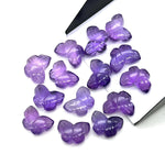 Load image into Gallery viewer, Amazing Amethyst Hand Carved Butterfly , Natural Amethyst Faceted Butterfly Briolettes, Purple Amethyst Loose Gemstone Charm Beads 13MM