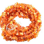 Load image into Gallery viewer, AAA Carnelian Uncut Chips Beads, Natural Orange Carnelian Chips Shape Beads, Freeform Uncut Beads for Jewelry Making, 16" Strand, 3-4 MM