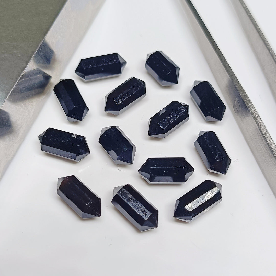 2,3,4,5,6 pcs 100% Natural Onyx calcydony Faceted Pencil Shape Loose Gemston, onyx calcydony Loose Gemstone, Gemstone For Jewellery 10X5 mm