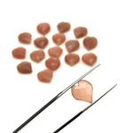 Load image into Gallery viewer, Chocolate Moonstone Heart Shape Beads, Natural Moonstone Hand Carved Heart Charms for Jewelry Making, Heart Shape Briolette's, 13 MM