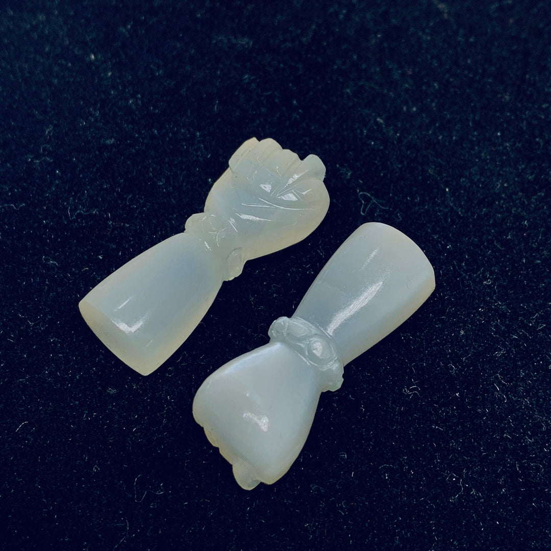 1,2,3,4,5 Pcs Natural Grey Moonstone Hand Carved Hand Shape, Carved Hand Shape Gemstone For Jewellery, Hand Shape Gemstone, fatima