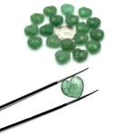 Load image into Gallery viewer, Faceted Green Strawberry Quartz Heart Briolettes: Hand Carved Gemstone Beads, 12mm