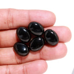 Load image into Gallery viewer, Black Onyx Oval Shape Beads, Black Onyx Hand Carved Smooth Gemstone Beads, Loose Carving Beads, Oval Charms for Jewelry Making 12X16 MM