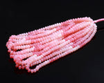 Load image into Gallery viewer, Shaded Pink Opal Smooth Rondelle Beads, Pink Opal Beads for Jewelry Making, Wholesale Loose Opal Beads, 8 MM Dyed Opal for Craft Making
