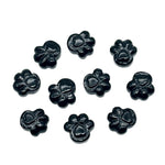 Load image into Gallery viewer, Natural Black Onyx Hand Carved Dog Paw, AAA+ Quality Gemstone Flat Back Paw Carving, 13 MM Paw Charm, Dog Paws for Jewelry &amp; Craft Making