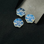 Load image into Gallery viewer, Natural Opalite Flower Shape Carved Gemstone, Flower Shape Carving, Opalite Carved Gemstone For Jewlery 17 mm, Craft Making Flower Charm