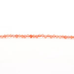 Load image into Gallery viewer, Natural Sunstone Round Beads, Natural Red Sunstone Micro Faceted Beads, 2 MM Beads for Jewelry, 13 Inches, Wholesale Beads, Necklace Making