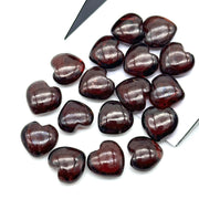 Smooth Red Garnet Heart Shape Beads, Natural Heart Shape Beads, Deep Red Color Heart Charm, 12 MM Red Heart for Jewelry Making 100% Natural