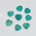 Load image into Gallery viewer, 2,5,6,7,8,9,10 pcs Natural Amanzonite Hand Carved Heart Shape, Carved Heart Shape Gemstone For Jewellery, Heart Shape Carving 10 mm