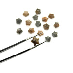 Load image into Gallery viewer, AAA+ Goldensheen Moonstone Star Shape Beads, Goldensheen Gemstone Faceted Star Shape Beads, Hand Carved Star Charms for Jewelry Making, 8 MM