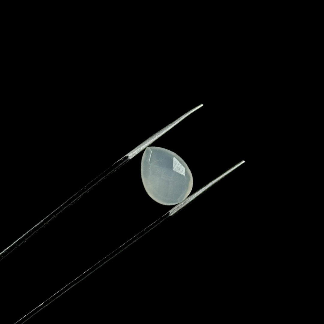 Natural White Moonstone Faceted Pear Shape Beads, 9X12 MM AAA+ Quality Moonstone Briolette's Beads, Matched Pairs, Jewelry Making Beads