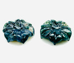 Load image into Gallery viewer, Natural Moss Agate Flower Shape Carved Gemstone, Moss Agate Flower Shape Carving, Gemstone For Jewlery 17 mm, Craft Making Flower Charm