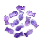 Load image into Gallery viewer, Natural Amethyst Fish Charm Beads, Fancy Fish Shape Carved Gemstone, 7X14 MM Loose Gemstone Fishes For Jewelry Making, February Birthstone