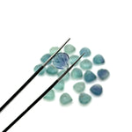 Load image into Gallery viewer, Cute Tiny Green Fluorite Shell Shape Beads, 8 MM Hand Carved Fluorite Seashell, Tiny Carved Beads, Shell Charms, Jewelry Making Gemstones