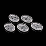 Load image into Gallery viewer, Crystal Quartz Evil Eye Shape Carving, Clear Crystal Evil Eye Hand Carved Gemstone Beads for Jewelry Making, 25 MM Carved Evil Stone
