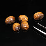 Load image into Gallery viewer, Natural Tiger's Eye Scarab Carved Gemstone, Fancy Shape Scarab Carving, Insect Beads, 16X12 MM, Home Decor Crystals, Reiki Healing