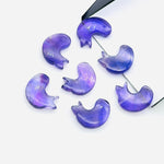 Load image into Gallery viewer, Natural Amethyst Dolphin Carving, Hand Carved Dolphin Shape Gemstone, 15 MM, Feminine Energy Fish Charm Healing Crystal, Carved Beads