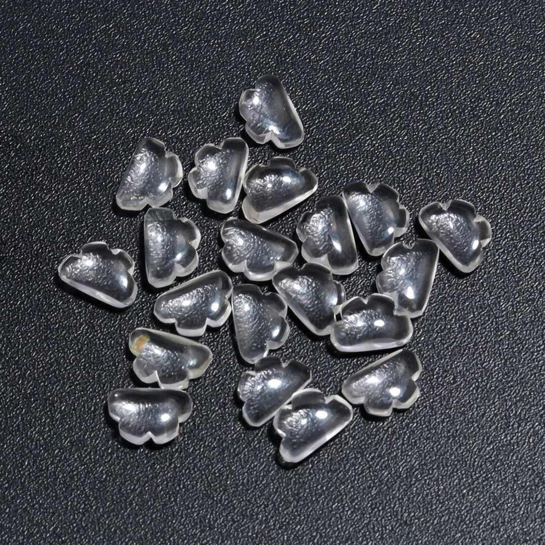 AAA Crystal Quartz Clouds Shape Beads, Natural Crystal Quarz Smooth Cloud Shape Beads, Carved Cloud Charms, 12 MM, Loose Carved Briolettes