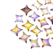 Natural Ametrine Ninja Star Shape Carving Beads, Fancy Star Shape Gemstone Beads, 11X15 MM Jewelry Making Star Shape Briolettes Loose Beads