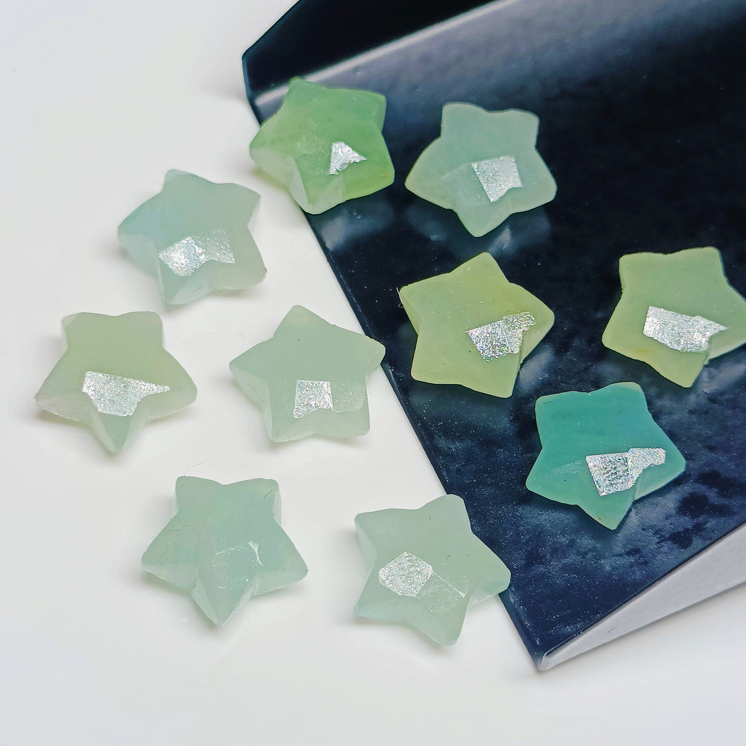 Natural Aquamarine Star Shape Briolettes, Blue Aquamarine Hand Carved Faceted Star Shape Beads, AAA Aquamarine Stars, 10 MM Loose Gemstone