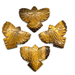 Load image into Gallery viewer, Natural Tiger's Eye Eagle Shape Carved Stone, AAA Tiger's Eye Hand Carved Eagle Shape Gemstone, Jewelry Making, Bird Shape Carving, 30 MM