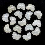 Load image into Gallery viewer, Natural White Moonstone Butterfly Shape Beads, White Moonstone Carved Briolettes, 13 MM, Loose Butterfly Charms, Moonstone Gemstone Beads