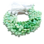 Load image into Gallery viewer, Natural Chrysoprase Pear Shape Beads, Green Chrysoprase Pear Shape Briolette's for Jewelry Making, 7 Inch Strand, 7-8 MM approx