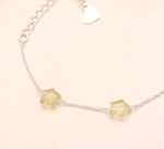 Load image into Gallery viewer, Natural Lemon Quartz Star Beads Bracelet, Lemon Quartz Healing Star Beads Jewelry, 925 Silver Bracelet Fancy Bracelet for Girls, 8 MM