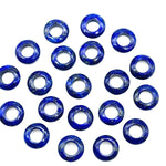 Load image into Gallery viewer, AAA Quality Lapis Lazuli Donut Shape Stones, Natural Lapis Lazuli Donut Carving, Healing Gemstone Beads, 12 mm Blue Donut Smooth Beads