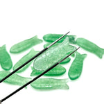 Load image into Gallery viewer, Green Strawberry Carved Fish, Green Quartz Fish Shape Carving, 10X30MM Loose Gemstone Fishes Charm, Reiki Healing Crystal Gifts