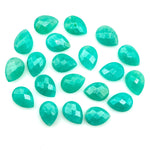 Load image into Gallery viewer, Amazing Amazonite Pear Shape Beads, AAA+ Quality Faceted Teardrop Bead, 9X12 MM Briolette Beads, Matched Pairs, Jewelry Making Beads