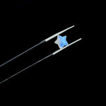 Load image into Gallery viewer, Superb Natural Rainbow Moonstone Star Shape Briolette's, Carved Smooth Star Shape Gemstone, 8 MM Star Shape Charms, Flashy Gemstone Crystals