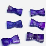 Load image into Gallery viewer, 2,3,4,5 Pcs Natural Blue Amethyst  Hand Carved Bow Shape, Bow Shape Gemstone for Jewlery, Bow Shape Gemstone, 12X6 mm