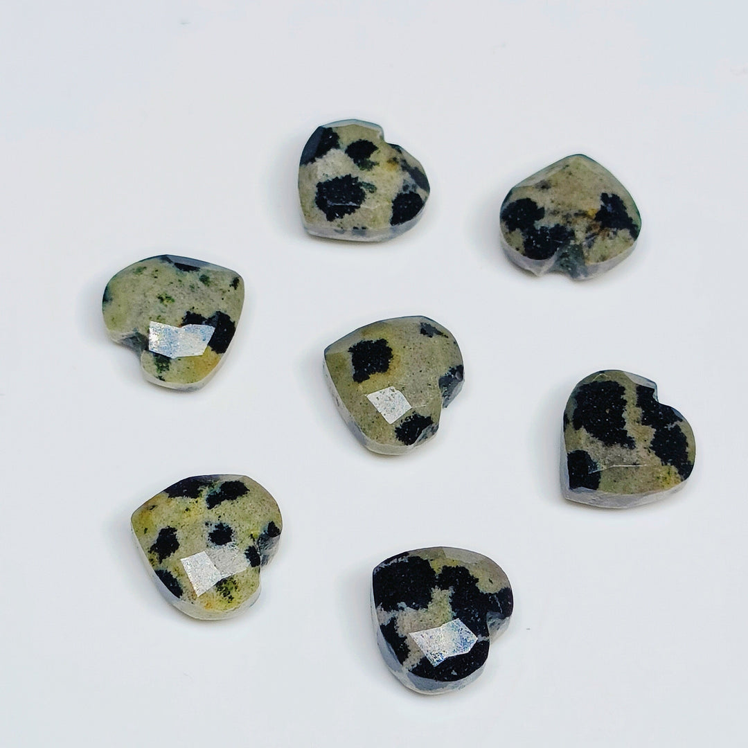 5,6,7,8,9,10 Pcs 100% Natural Jesper Heart Shape Faceted Briolettes, Heart Shape Faceted Gemstone, loose Gemstone  For Jewellery 8 mm