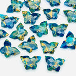 Load image into Gallery viewer, Pretty Butterflies, Mohave Neon Copper Turquoise Butterfly Shape Beads, Faceted Butterfly Gemstone, Neon Turquoise Carving Beads 14x10 MM