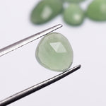 Load image into Gallery viewer, 2 pcs A-one quality serpentine freeform Rosecut, faceted rosecut, loose gemstone for jewelry, jewelry making rosecut 9X7 14X12 mm