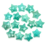 Load image into Gallery viewer, Natural Amazonite Star Shape Briolettes, AAA Amazonite Star Beads, Hand Carved Star for Crafts and Jewelry, Star Shape Charms, 15 MM