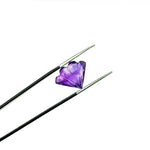 Load image into Gallery viewer, Carved Amethyst Triangle Shape Gemstones, Natural Handmade Amethyst Fancy Shape Briolettes, Butterfly Wings Charm for Jewelry Making 15 MM