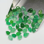 Load image into Gallery viewer, 2,3,4,5,6 pcs 100% Natural Green strawberry Drop Shape Gemstone, Natural Drop Shape Gemstone, Gemstone for Jewlery, 3X5- 7X4.5 mm (Approx)