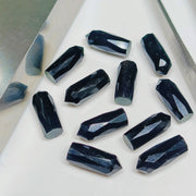2,3,4,5,6 pcs 100% Natural Black Onyx Faceted Pencil Shape Loose Gemstone, Black Onyx Loose Gemstone, Gemstone For Jewellery 13.5X5.5 mm