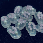 Load image into Gallery viewer, 1 Pair, 100% Natural Rose Quartz Slipper Shape Gemstone, Carved Gemstone, Loose Gemstone, Slipper Shape Gemstone, Carved Slippers, 18X11 mm