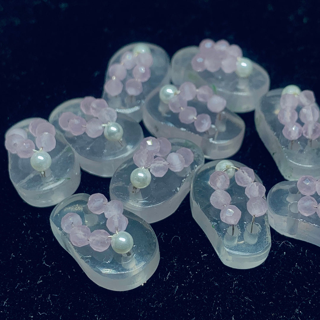 1 Pair, 100% Natural Rose Quartz Slipper Shape Gemstone, Carved Gemstone, Loose Gemstone, Slipper Shape Gemstone, Carved Slippers, 18X11 mm